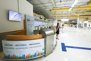 Chegada das autoridades no aeroporto de São José dos Campos