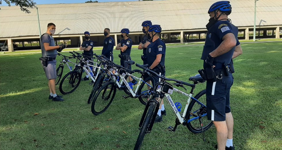 Capacitação para patrulhamento comunitário da GCM com bicicletas