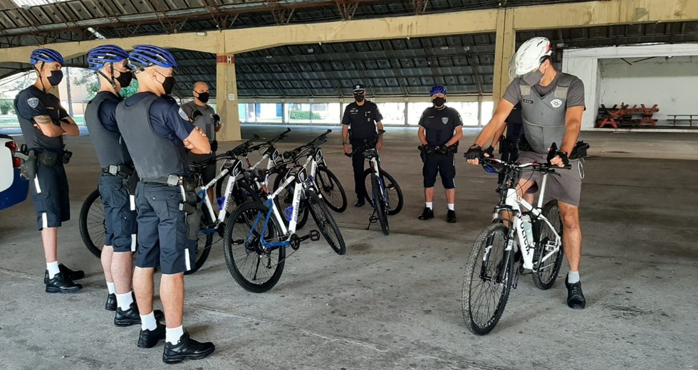 Capacitação para patrulhamento comunitário da GCM com bicicletas