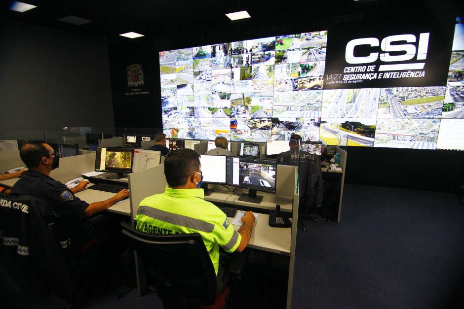 CSI (Centro de Segurança e Inteligência). Foto: Claudio Vieira/PMSJC 25-08-2021 
