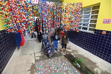 Inauguração do Jardim Sensorial do Cedin  Sylvio Bindão. Foto: Claudio Vieira/PMSJC 16-09-2022