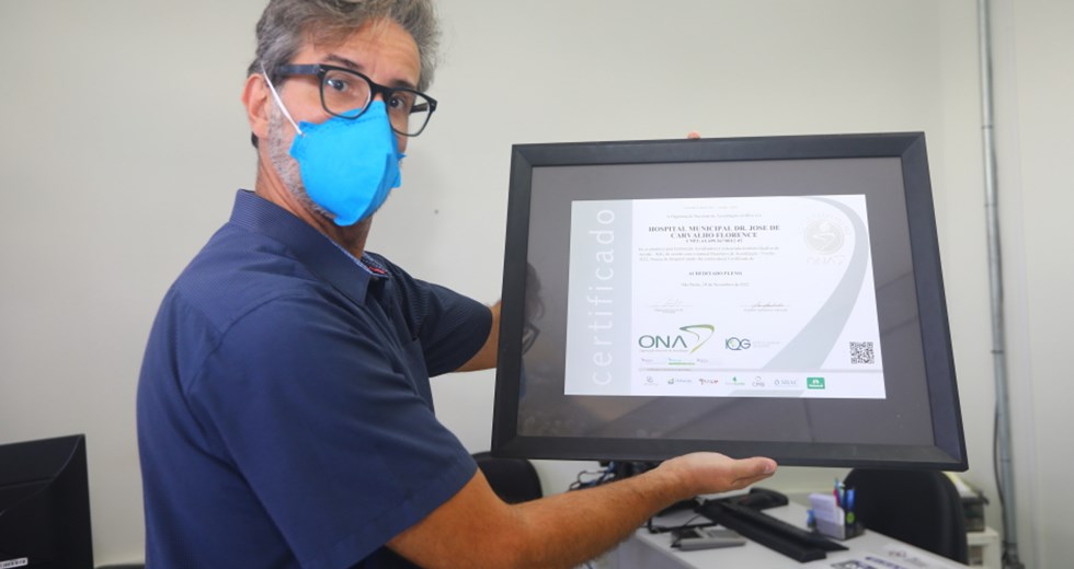 Certificação Plena de qualidade do HM. Foto: Claudio Vieira/PMSJC 23-01-2023 