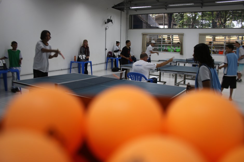 Torneio de tênis de mesa masculino - OlimpíaDHAS da Fundhas