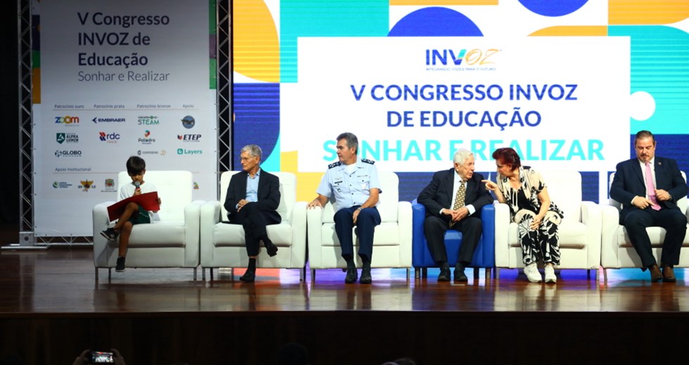 Abertura do V Congresso Invoz de Educação: Sonhar e Realizar. Foto: Claudio Vieira/PMSJC 24-05-2024 