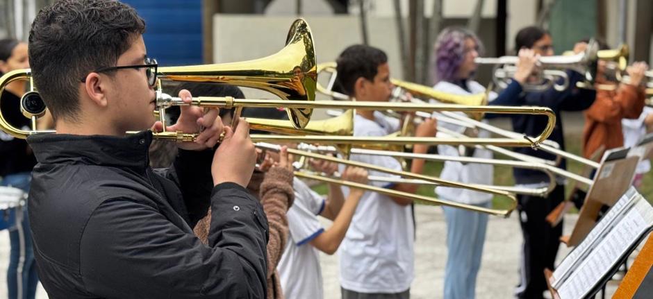 Banda da Fundhas ensaia para fazer bonito na avenida