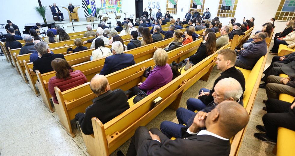 São José 258 Anos - Culto na Igreja Cristã Evangelica. Foto: Claudio Vieira/PMSJC 27-07-2025 