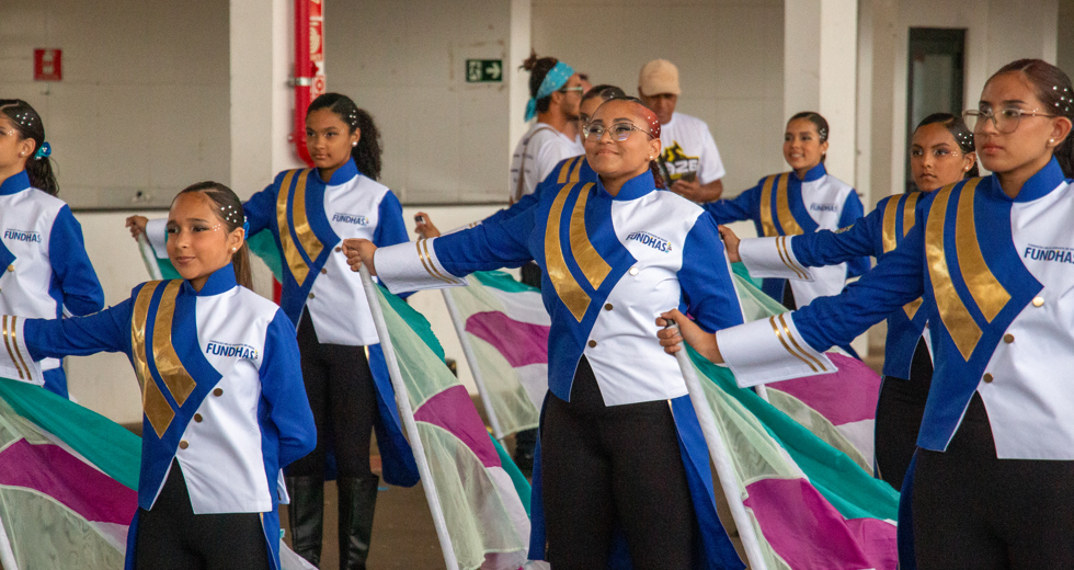 A corporação teve bons resultados nas modalidades musical, coreográfica e de baliza.