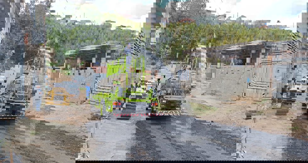 Pavimentação com fresa na região norte