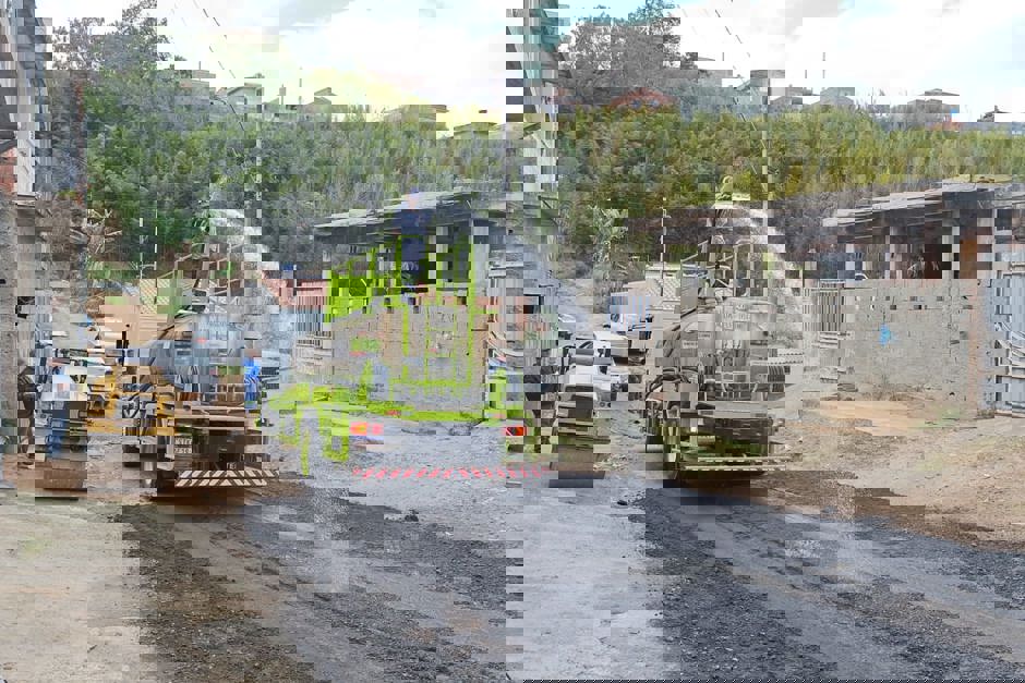 Pavimentação com fresa na região norte