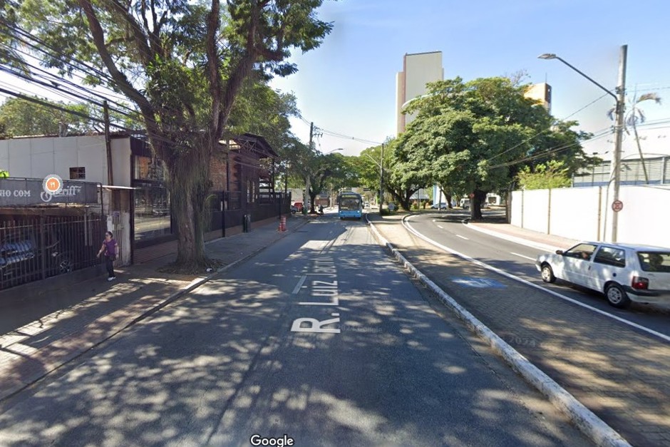 Interdição na Rua Luiz Jacinto