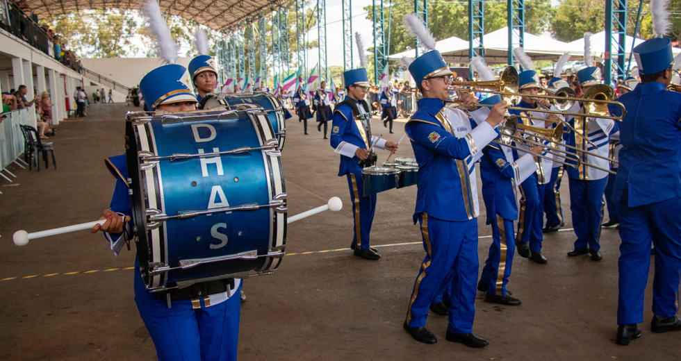 A corporação teve bons resultados nas modalidades musical, coreográfica e de baliza.