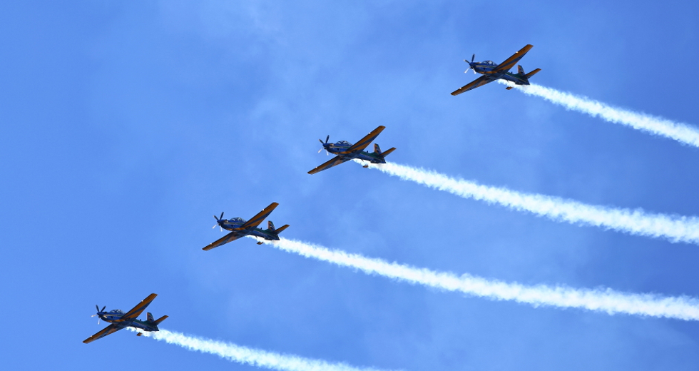 São José 258 Anos - Apresentação da Esquadrilha da Fumaça. Foto: Claudio Vieira/PMSJC 27-07-2025