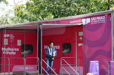 Carreta da Mamografia e Empreendedorismo - SP POR TODAS. Foto: Claudio Vieira/PMSJC 29-10-2025 