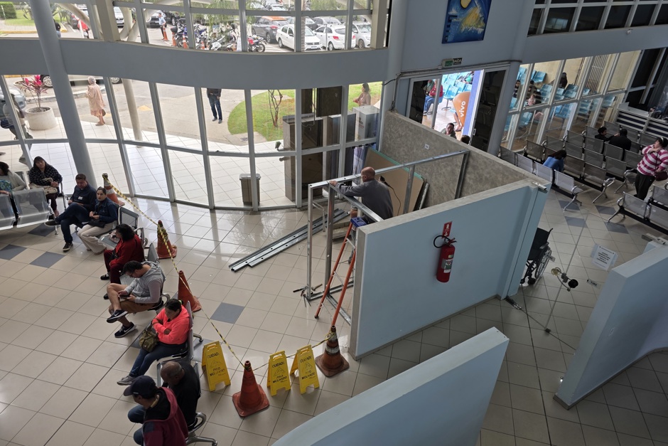 Reforma recepção ambulatório HM