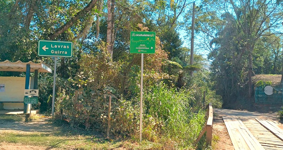 São Francisco Xavier ganha sinalização de rota ciclística com 55 km