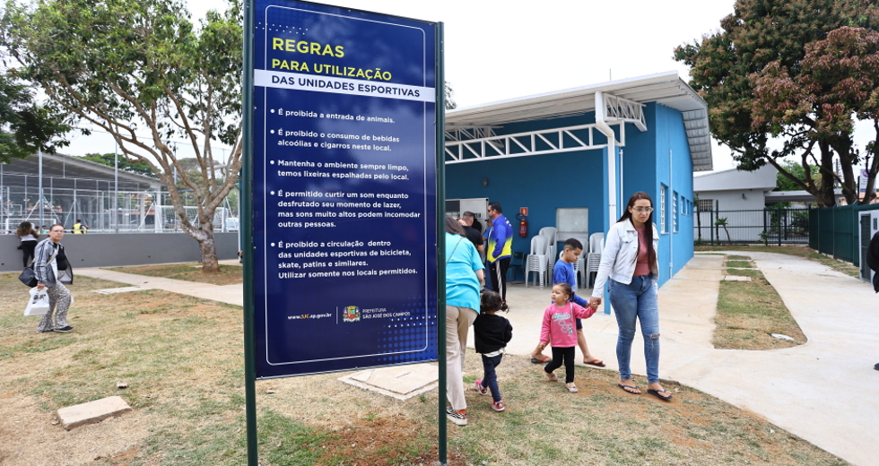 Entrega do Poliesportivo do Bosque dos Eucaliptos. Foto: Claudio Vieira/PMSJC 13-09-2025 