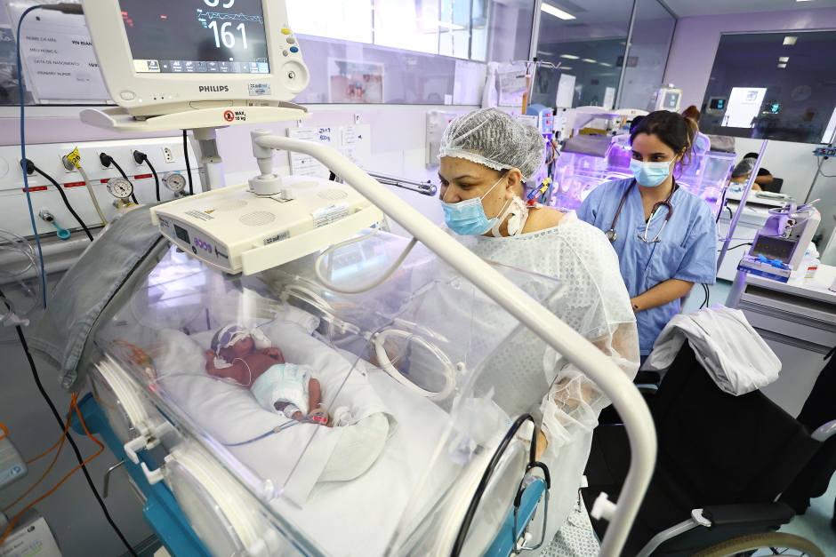 Uti Neonatal do Hospital Municipal. Foto: Claudio Vieira/PMSJC 17-09-2025