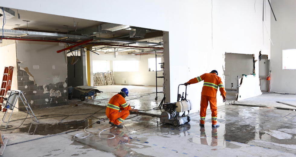 Obras do Novo AME. Foto: Claudio Vieira/PMSJC 18-09-2025