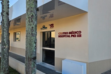 Hospital Pio XII - Fachadas e estrutura interna