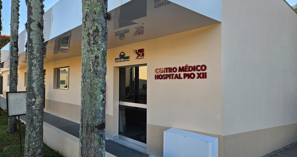 Hospital Pio XII - Fachadas e estrutura interna