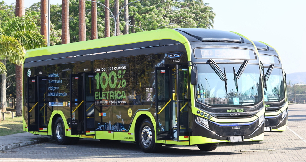 Novos Ônibus Elétricos. Foto: Claudio Vieira/PMSJC 01-10-2025