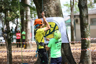 Campeonato brasileiro de escalada de árvores dentro da programação do CBAU 2025. Foto: Claudio Vieira/PMSJC 19-09-2025 