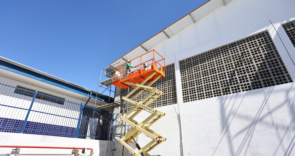 Retomada Obras da Educação na EMEFI Luzia Levina Aparecida Borges no bairro Jardim Cruzeiro do Sul. Foto: Claudio Vieira/PMSJC 10-09-2025 