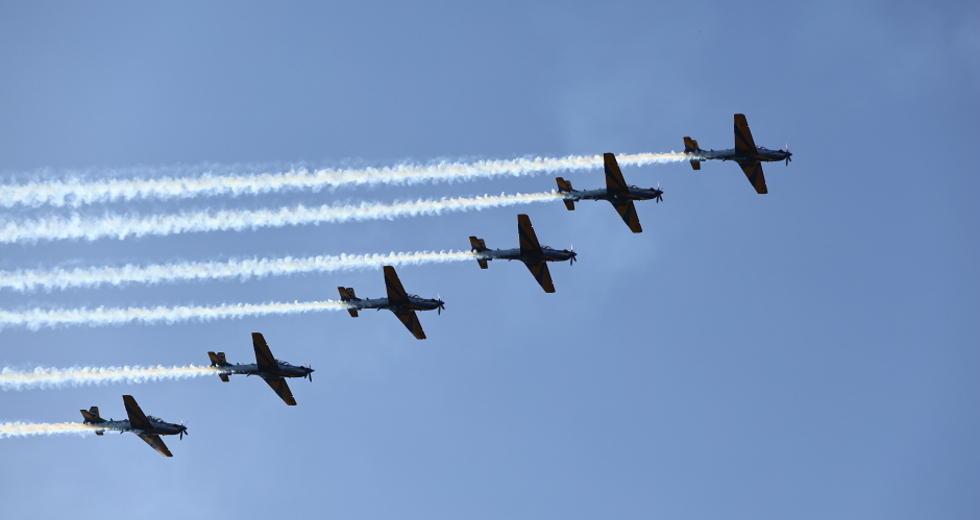 São José 258 Anos - Apresentação da Esquadrilha da Fumaça. Foto: Claudio Vieira/PMSJC 27-07-2025