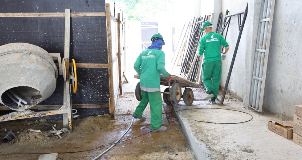 Retomada Obras da Educação na EMEFI Luzia Levina Aparecida Borges no bairro Jardim Cruzeiro do Sul. Foto: Claudio Vieira/PMSJC 10-09-2025 