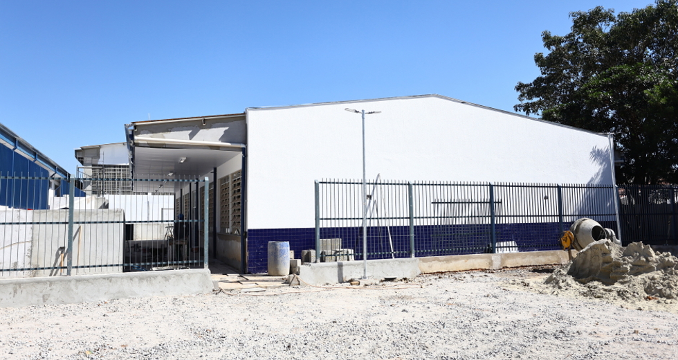 Retomada Obras da Educação na EMEFI Luzia Levina Aparecida Borges no bairro Jardim Cruzeiro do Sul. Foto: Claudio Vieira/PMSJC 10-09-2025 