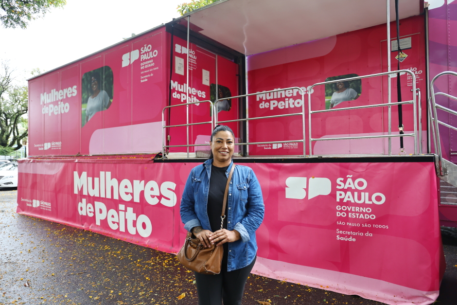 Foto: Claudio Vieira/PMSJC Carreta da Mamografia e Empreendedorismo - SP POR TODAS. Foto: Claudio Vieira/PMSJC 29-10-2025