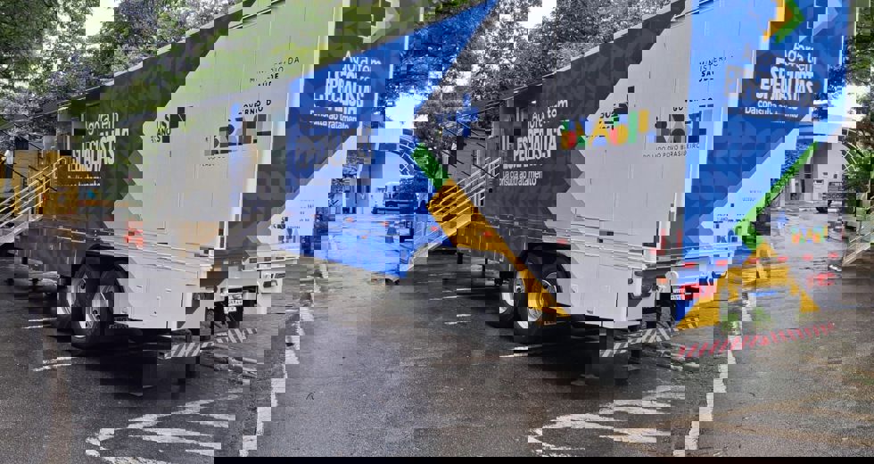 Carreta da tomografia