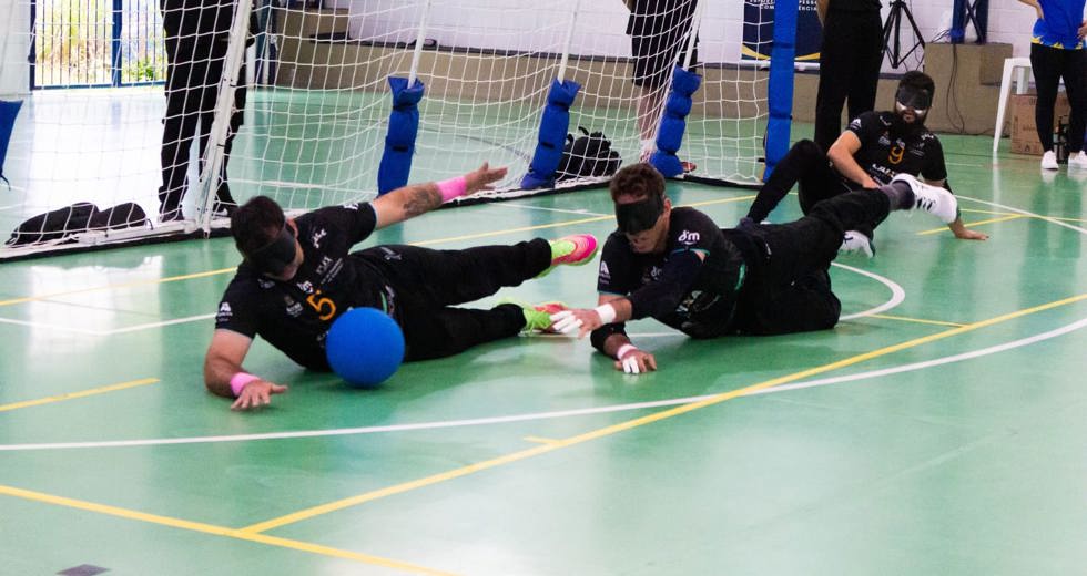 Equipe de goalball Instituto Athlon, de São José dos Campos